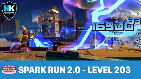 Angry Birds Transformers 2.0 - Spark Run 2.0 Series - Level 203 - Featuring Thrust