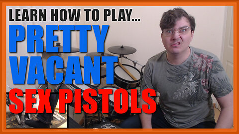 ★ Pretty Vacant (Sex Pistols) ★ Drum Lesson PREVIEW | How To Play Song (Paul Cook)