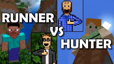 SPEEDRUNNER vs HUNTER - Minecraft Manhunt - SPLITSCREEN - Nintendo Switch