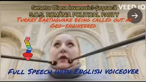 Turkey Earthquake Geoengineered- Senator Diana Iovanovichi-Sosoaca