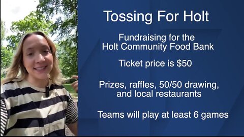 Whether you call it 'bags' or 'corn hole' Tossing For Holt is a cause you can all get behind