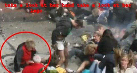 Boston Bombing HOAX: Slow Motion Replay = Blood Bags, Fake Injuries, Crisis Actors