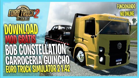 BOB CONSTELLATION COM CHASSI GUINCHO EURO TRUCK SIMULATOR 2 1.42 MODS ETS2 1.42