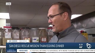 San Diego Rescue Mission Thanksgiving Outreach Meal