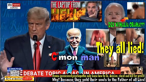 Watch Joe Biden Lie Through His Teeth at Presidential Debate - Laptop was Russia Propaganda