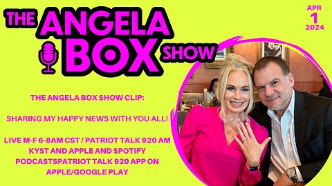 The Angela Box Show -- Sharing Some Really Happy News With You All!
