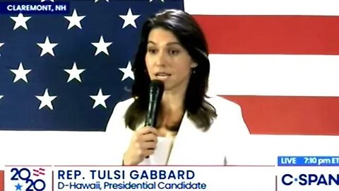 Tulsi Gabbard Asked About Hillary Clinton Lawsuit At New Hampshire Town Hall!