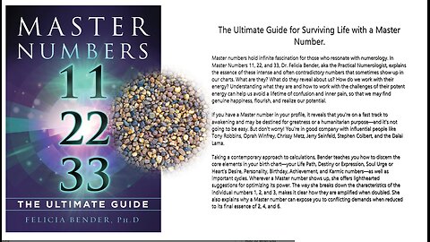 STORYTIME - Do you know what MASTER NUMBERS are?