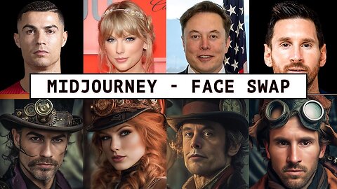 Midjourney V5 - How To Swap Faces - Create UNBELIEVABLE Face Swaps - Step By Step Tutorial