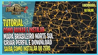 ▶️COMO COLOCAR BRASILEIRO MAPA NORTE SUL NO EURO TRUCK SIMULATOR 2