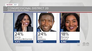 Democratic primary in Florida's 20th Congressional District too close to call