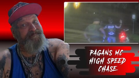THIS IS CRAP | PAGANS MC MEMBER LEADS OFFICERS ON HIGH SPEED CHASE