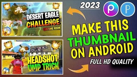 How To Make Free Fire Thumbnail In Pixellab | Free Fire Thumbnail Kaise Banaye Pixellab And Picsart