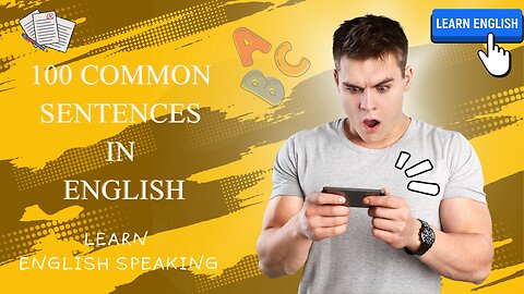 100 Common Sentences in English | Learning English Speaking | Level 1