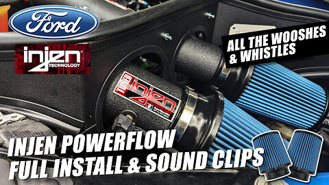 Full Install of Injen Powerflow Cold Air Intake for 2015-2020 F150 Ecoboost (Overview & Sound Clips)