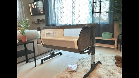 Mika Micky Baby Bassinet Bedside Sleeper Bedside Crib Easy Folding Portable Crib All mesh 2022...