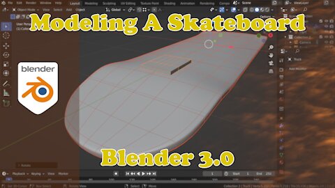 Modeling A Skateboard - Blender 3.0