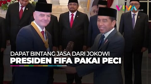Hari Pahlawan, Jokowi Beri Kehormatan Bintang Jasa Pratama untuk Presiden FIFA