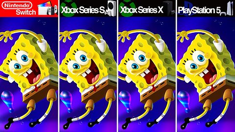 Spongebob Squarepants: The Cosmic Shake - Nintendo Switch & Series X|S & PS5 - Graphics comparison