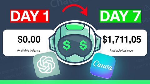 EARN $1,700 Per Day for FREE Using ChatGPT + Canva! (2023)