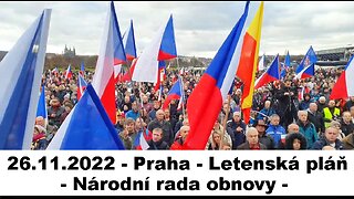 26.11.2022 - Praha - Letenská pláň - Národní rada obnovy