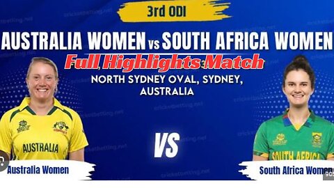 Australia v South Africa 2023-24 || Third ODI || Football Cricket Highlights