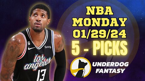 #UNDERDOGFANTASY | BEST #NBA PLAYER PROPS FOR MONDAY | 01/29/24 | BEST BETS | #BASKETBALL | TODAY