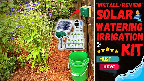 Solar Micro Drip Irrigation Kit Amazon - Install/Review