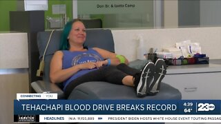 Tehachapi blood drive breaks record