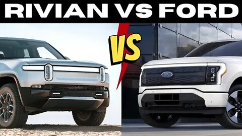 FORD F150 LIGHTNING vs RIVIAN R1T | The CLOSEST Finish in Truck History