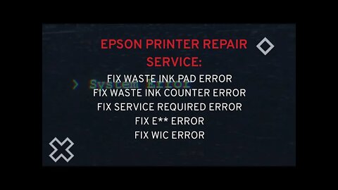 Epson Eco Tank Series waste ink pads resets ET 2712