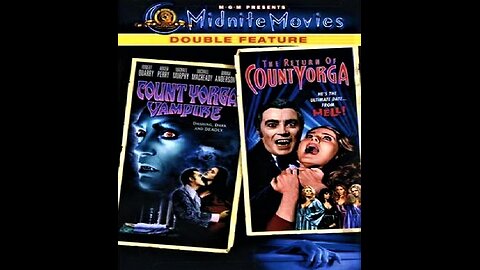 COUNT YORGA, VAMPIRE 1970 & THE RETURN OF COUNT YORGA 1971 Bloodthirsty Vampires DOUBLE FEATURE