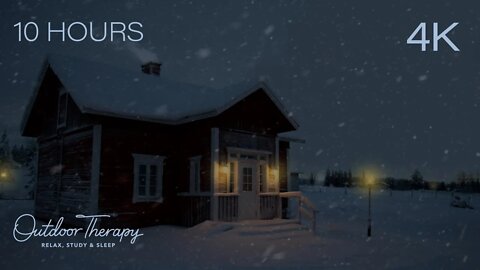 MIGHTY FINNISH BLIZZARD | 10 HOURS of Blowing Snow & Howling Winds Ambience | RELAX | STUDY | SLEEP
