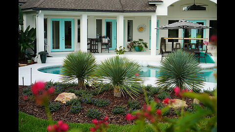 Florida Coastal Modern Landscape Design in Ponte Vedra Beach FL