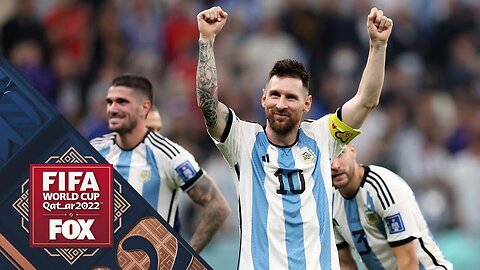 Lionel Messi and Argentina celebrate after WINNER to 2022 World Cup