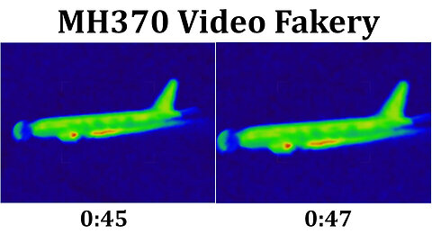 MH370 Teleportation Video Fakery: Duplicate Frames (NOT Video Compression)