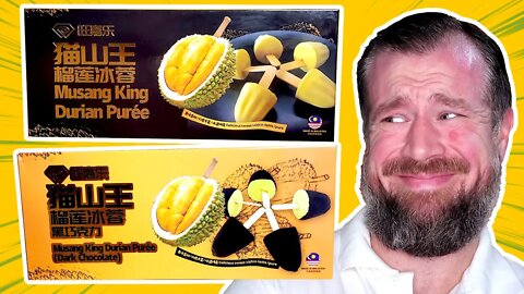 I Try Durian Popsicles | The Smelliest Fruit In The World | Musang King Durian Puree Mini Bar Review