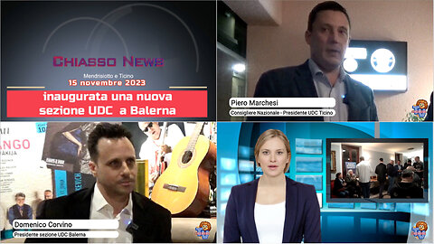 Chiasso News 16 novembre 2023 - Inaugurata una nuova sezione UDC a Balerna