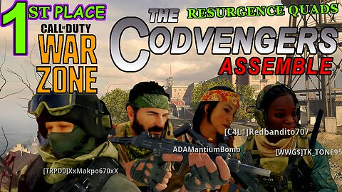 The CODvengers: Assemble, Call of Duty War Zone 1st Place! Rebirth Island, Resurgence Quads (COD Multiplayer 2021) on: PS4, PS5, Xbox One & Series X, & PC (Marvel's Avengers Parody)