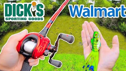 $25 Walmart vs Dick's Sporting Goods Budget Fishing Challenge