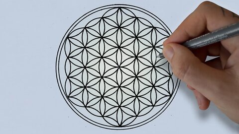 How To Draw The Flower Of Life | Sacred Geometry Drawing Tutorial