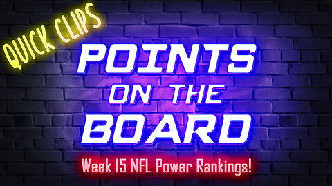 POTB: NFL Power Rankings - Week 15, 2023