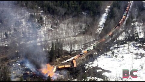 Train Derails in Maine, Residents Told to ‘Stay Clear’