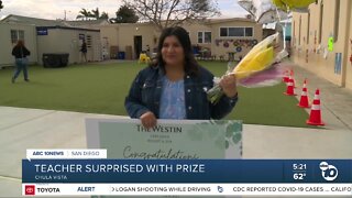 Chula Vista teacher surprised with prize