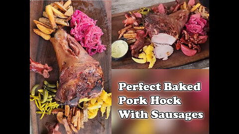 Perfect Baked Pork Hock With Sausages🍖 cocking food videos