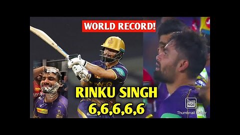 Rink Singh Best IPL || Rinku singh 5 sixes