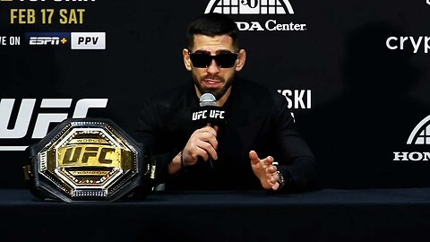 Ilia Topuria Post-Fight Press Conference - UFC 298