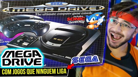 INCRIVEL MEGA DRIVE MINI com 42 JOGOS que NINGUEM LIGA 😯