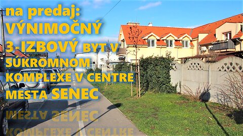 JEDINEČNÝ 3-IZBOVÝ BYT V CENTRE MESTA SENEC