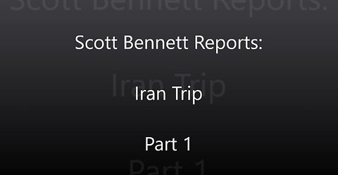 GFTV. Scott Bennett. Iran Trip TvNI. part 1